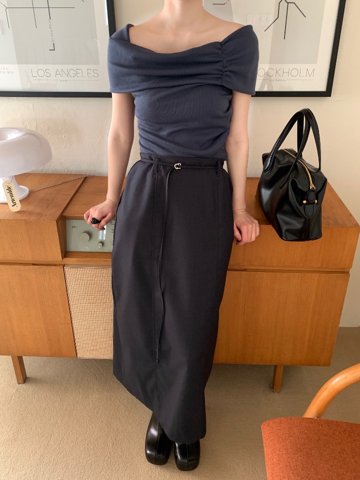DS. Ribet Belt Long Skirt